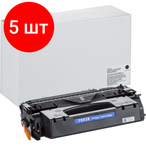 Комплект 5 штук, Картридж лазерный Retech Q7553X чер. для HP LJ P2014/P2015/M2727