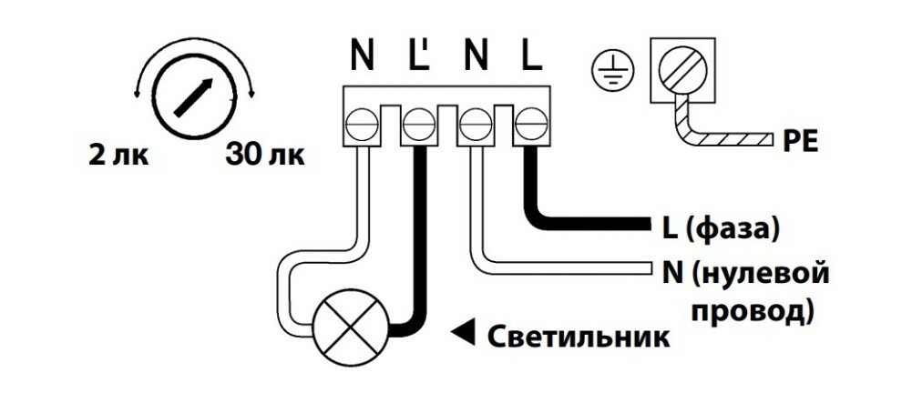 Сумеречный выключатель Steinel NightMatic 2000 black — фото 10
