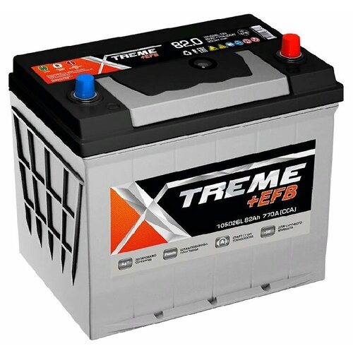 Аккумулятор автомобильный Xtreme EFB 105D26L 82 А/ч 770 А обр. пол. Азия авто (260x172x220) с бортиком