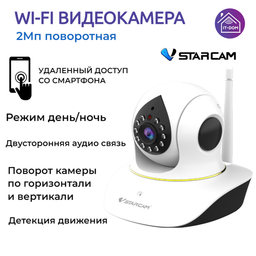 WiFi видеокамера поворотная 2Мп 599000₽