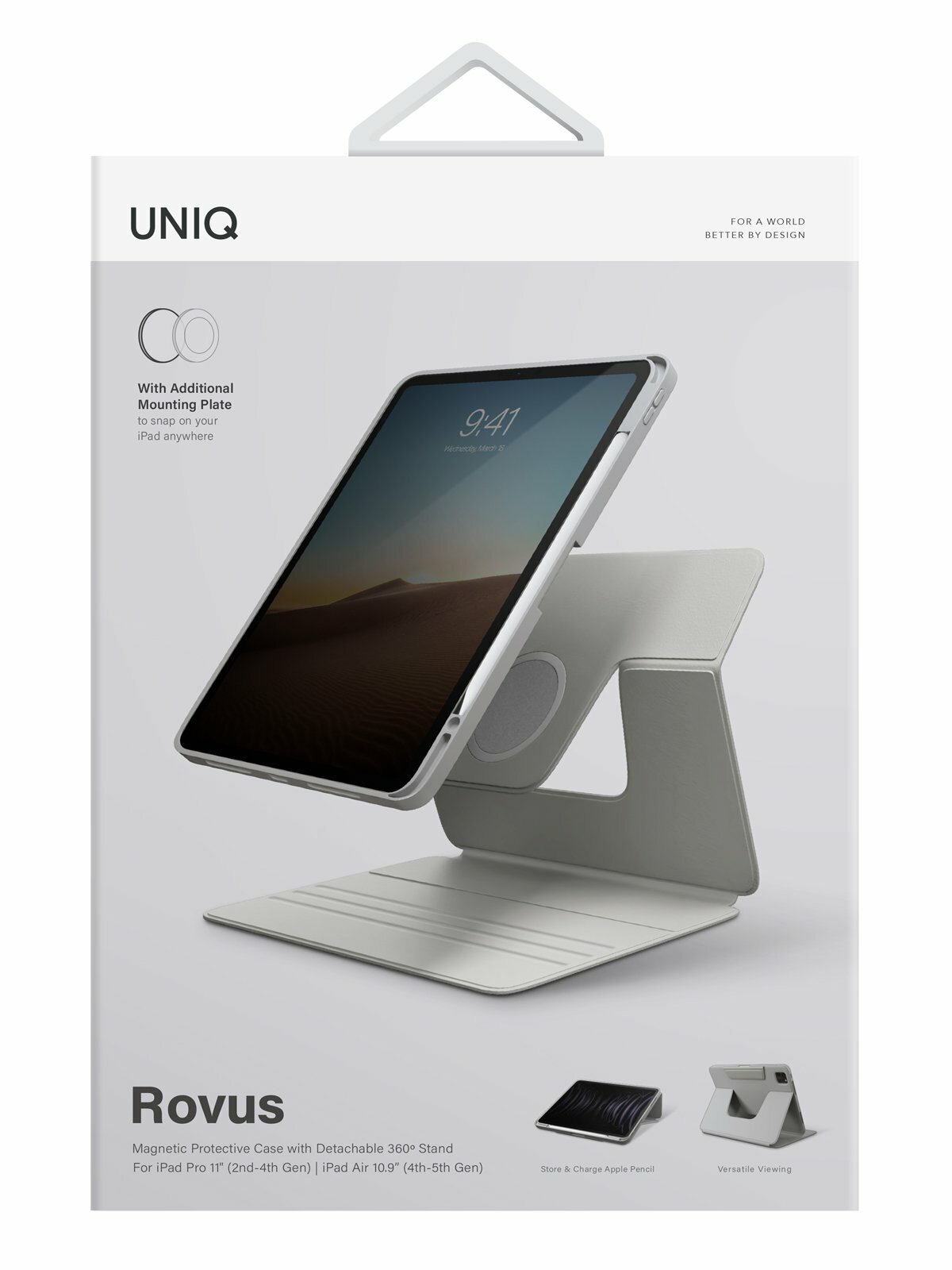 Чехол UNIQ ROVUS Magnetic 360 Rotating Detachable для планшета iPad Pro 11 (2022/21) / Air 109 (2022/20)