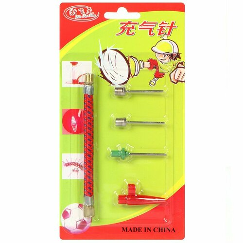 фото Набор для накачивания мячей 3 насадки, игла в комплекте, t2022-459 другие бренды
