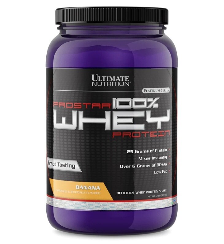Ultimate Nutrition ProStar 100% Whey Protein (907 гр) - Клубника