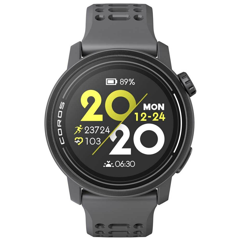 Часы Coros Pace 3 GPS black с силиконовым ремешком