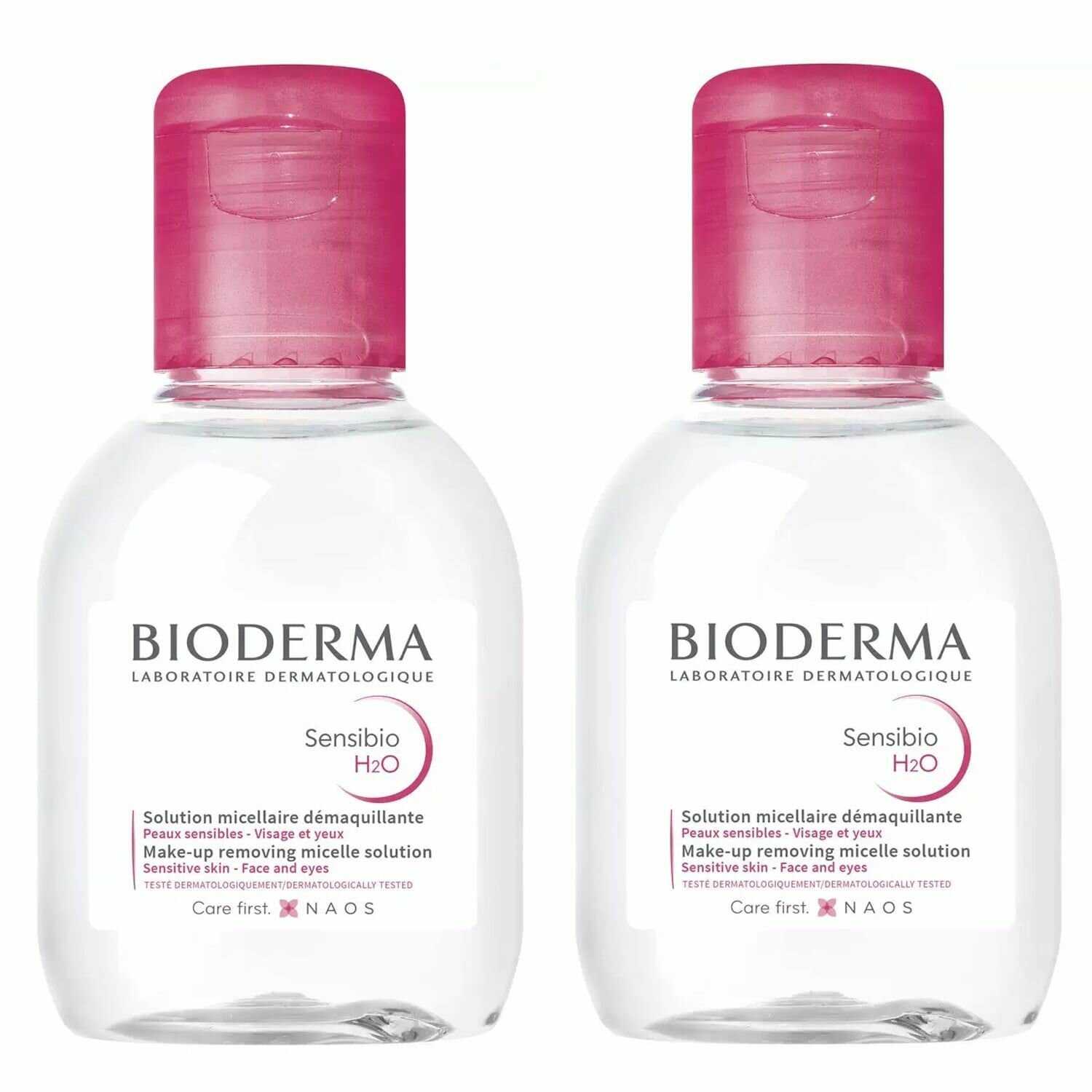 Bioderma Мицеллярная вода для чувствительной кожи Sensibio H2O, 2 х 100 мл