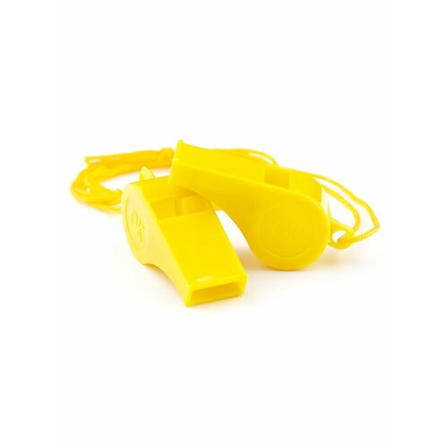 Свисток спортивный судейский Estafit, пластик, 2 шт, желтый