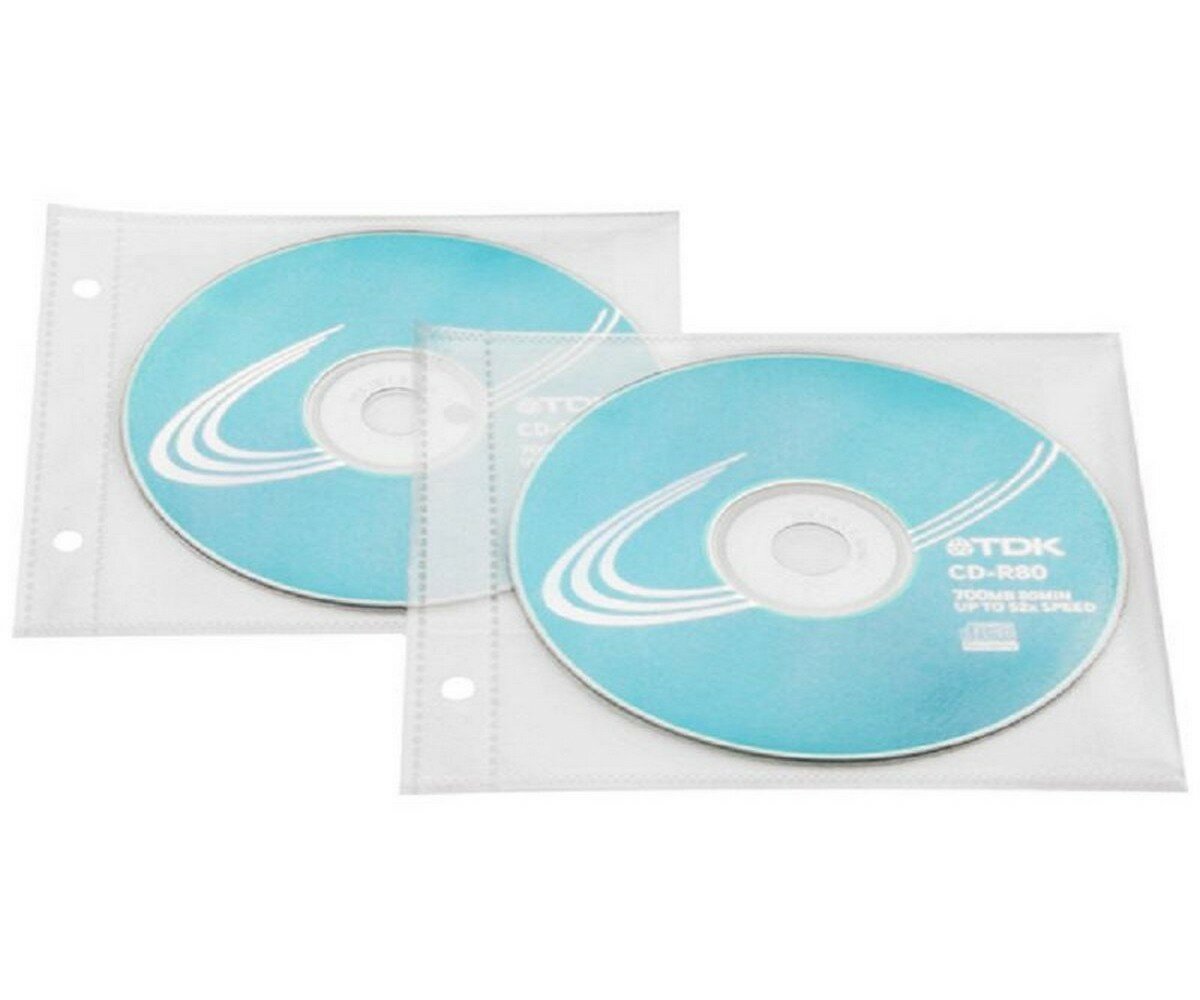 Файл-вкладыш Комус для 1 CD , 20 шт