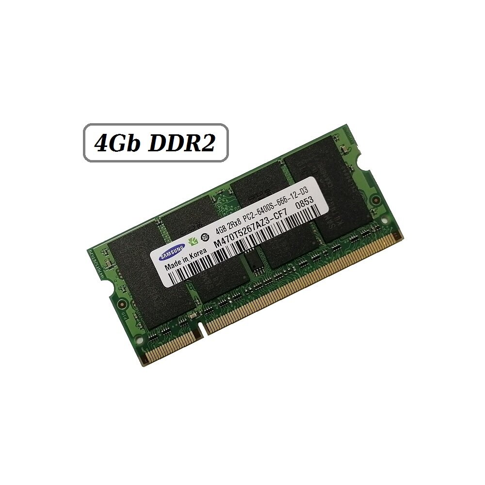 ОЗУ So-Dimm 4Gb PC2-6400, DDR2-800 Samsung M470T5267AZ3-CF7