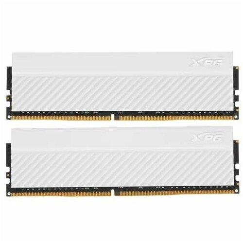 ADATA Модуль памяти ADATA XPG Gammix D45 Gaming DDR4 Общий объём памяти 32Гб Module capacity 16Гб Количество 2 3200 МГц Радиатор Множитель частоты шины 16 135 В белый AX4U320016G16A-CWHD45 517600₽