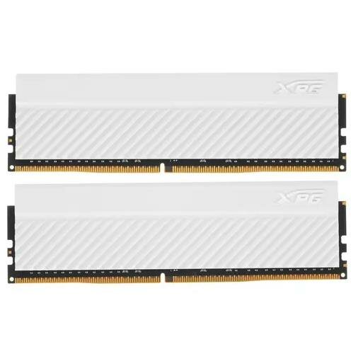 ADATA Модуль памяти ADATA XPG Gammix D45 Gaming DDR4 Общий объём памяти 32Гб Module capacity 16Гб Количество 2 3200 МГц Радиатор Множитель частоты шины 16 1.35 В белый AX4U320016G16A-CWHD45