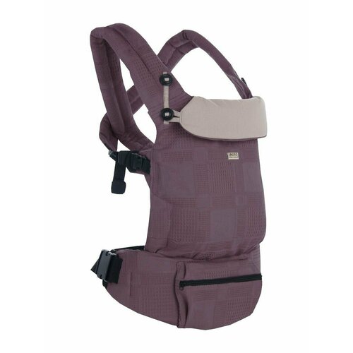 фото Амама эрго-рюкзак с первых месяцев м-движнер v4, хлопок, цвет: рельефный сливовый, эргорюкзак