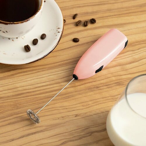 Капучинатор погружной Luazon LMR-07 от 2АА не в компл цвет розовый 409₽