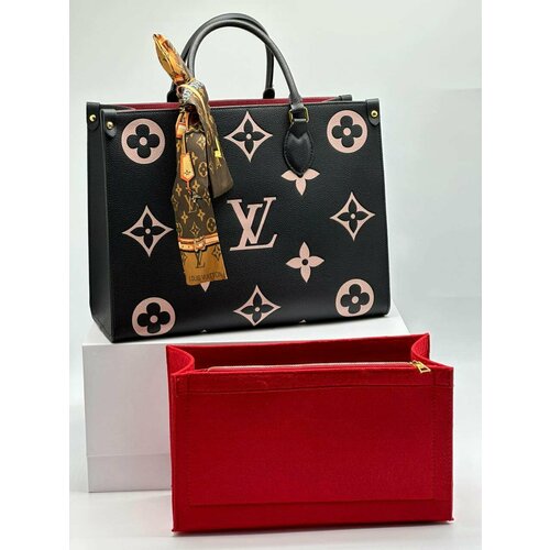 Сумка  шоппер BDM 00013, фактура рельефная, розовый, черный