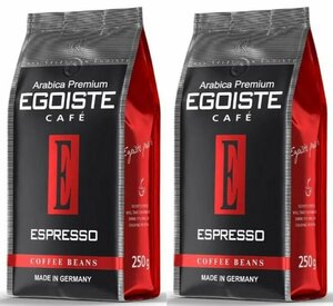 EGOISTE Кофе в зернах Espresso, 250 г, 2 шт