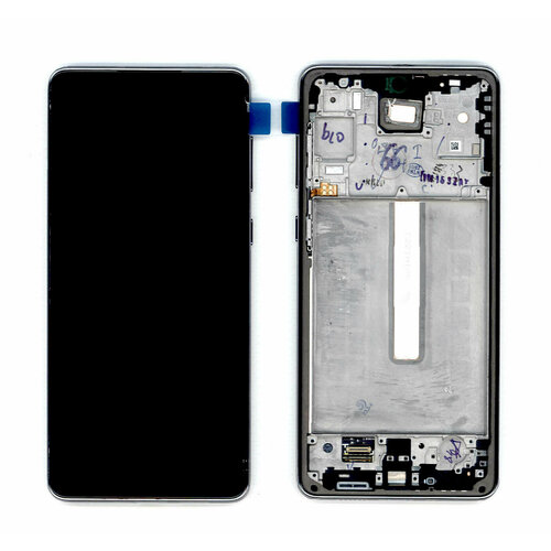 Дисплей (модуль) для Samsung Galaxy A73 SM-A736B в сборе с тачскрином и рамкой серый дисплей для телефона samsung galaxy a73 5g a736b в сборе с тачскрином черный 1 шт