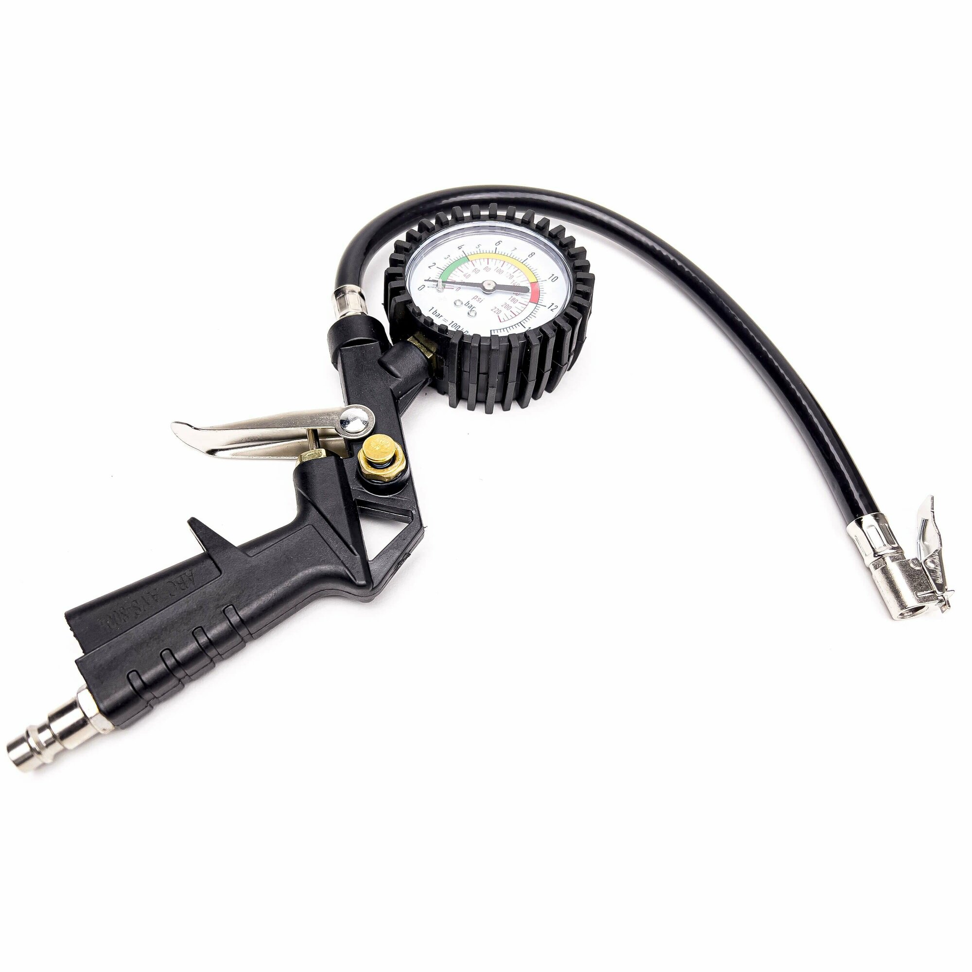 фото Пистолет для подкачки колес механическим манометром