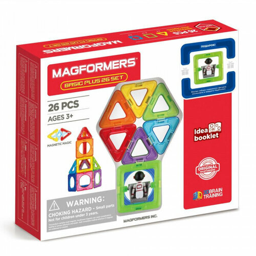 Конструктор Магформерс Basic Plus 27 Set Космонавт 27 деталей, Magformers  - купить