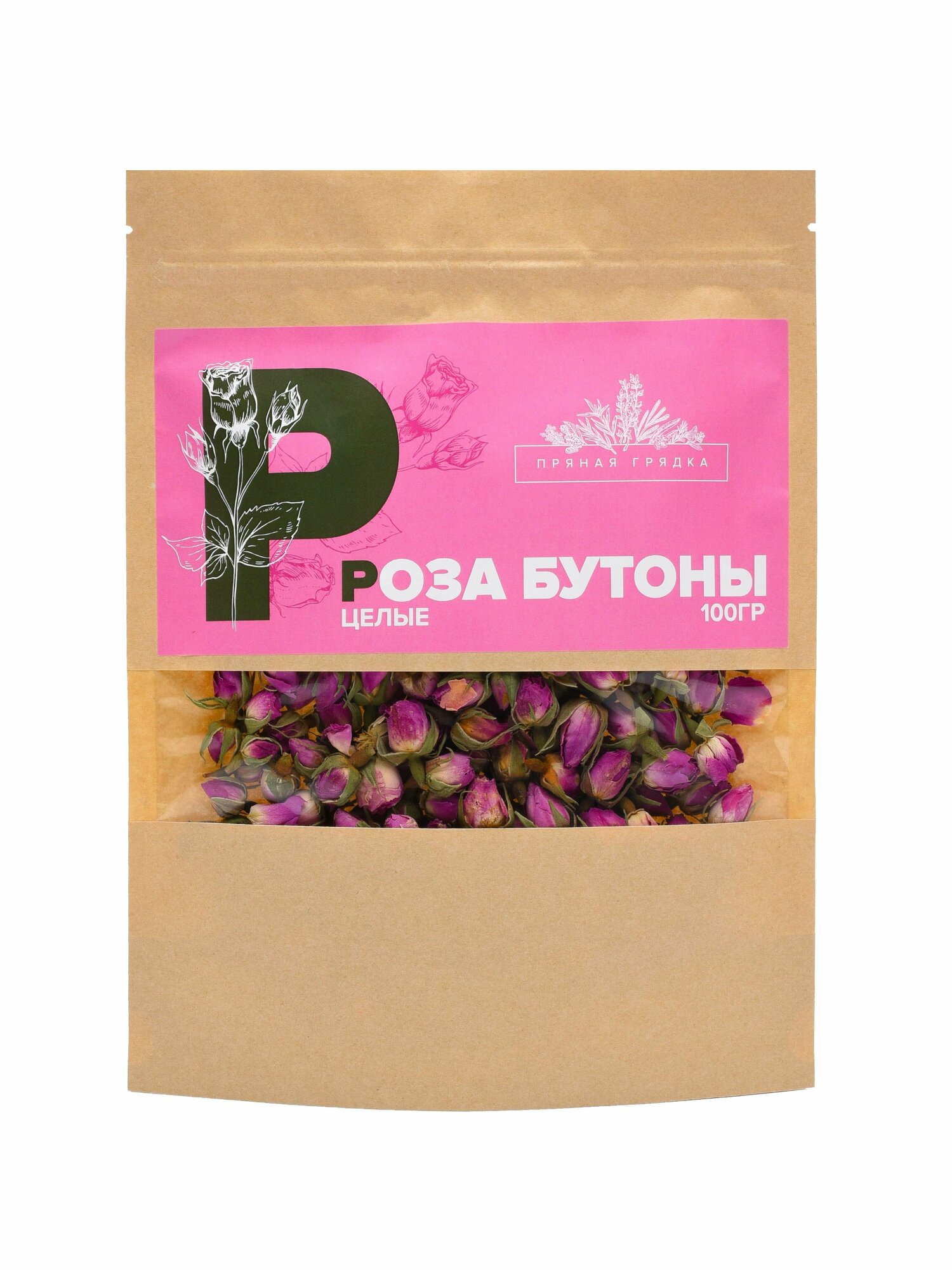 Роза бутоны сушеные (чай из розы) 50 гр