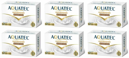 Aquatel, Крем-мыло туалетное, Классическое, 90 гр, 6 штук