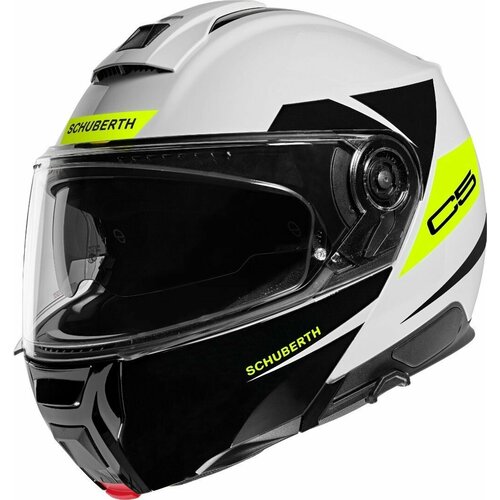 Мотошлем модуляр Schuberth C5 Eclipse Black/White/Yellow, XL