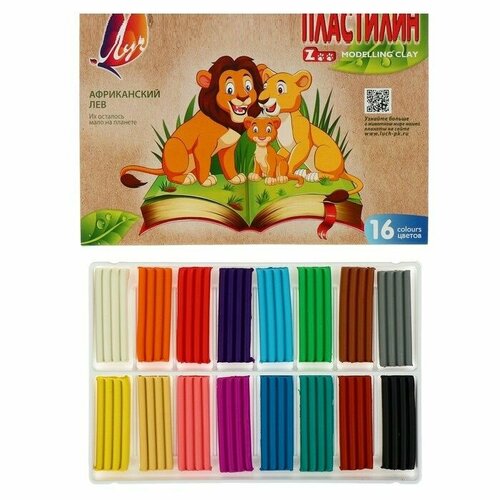 Пластилин 16 цветов 240 г ZOO 347₽