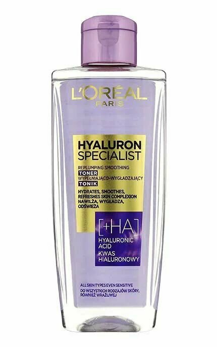 Укрепляющий тоник LOreal Paris Hyaluron Specialist для всех типов кожи, включая чувствительную 200 мл (Из Финляндии)