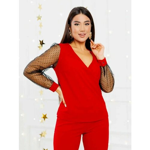 фото Костюм toples, размер 54, красный