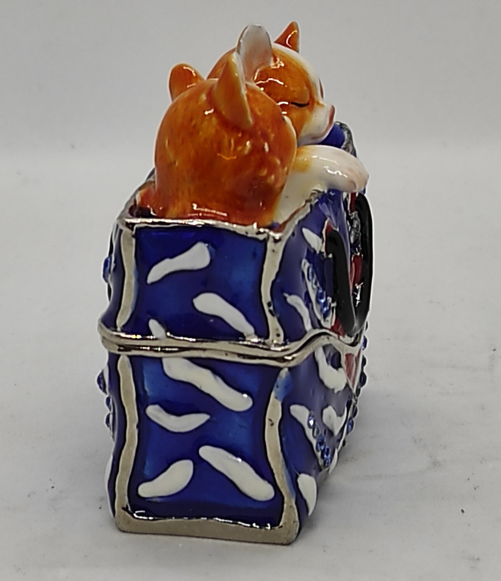 Шкатулка Фаберже "кошки В сумке " — фото 1