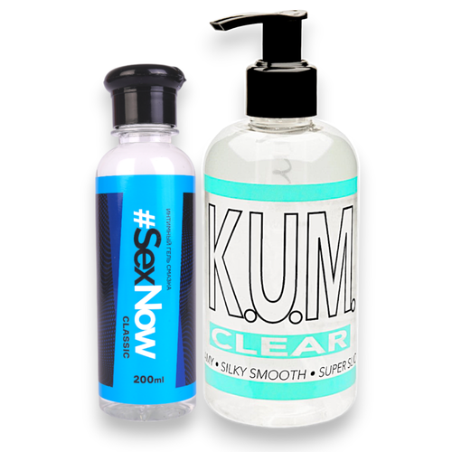 Интимный гель лубрикант K.U.M. Clear 250 мл + смазка для секса на водной основе Sexnow Classic 50 мл