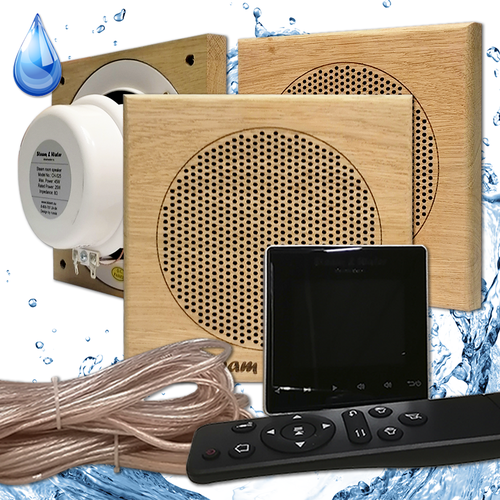 Акустика для хамама сауны бани бассейна SW 3 black SAUNA квадрат 4675000₽