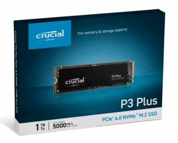 Твердотельный накопитель SSD Crucial P3 Plus 1TB PCIe M.2 2280 — фото 3