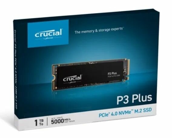 Твердотельный накопитель SSD Crucial P3 Plus 1TB PCIe M2 2280