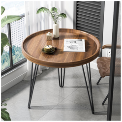 Дизайнерский прикроватный столик на металлической основе MyPads, высота 50см, столик для ноутбука, журнальный столик для кофе идеально впишется в л...