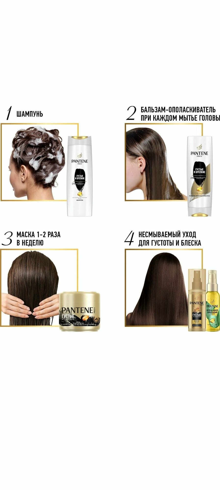 Pantene Pro-V Шампунь для волос Густые и Крепкие 400мл