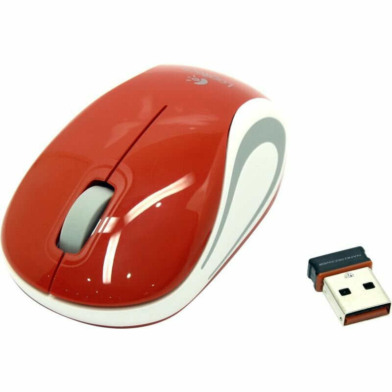 Компьютерная мышь Logitech M187 Red (910-002732)