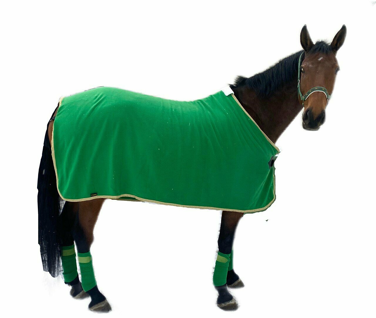 Попона тренировочная флисовая Caramella Equestrian Rug Green One