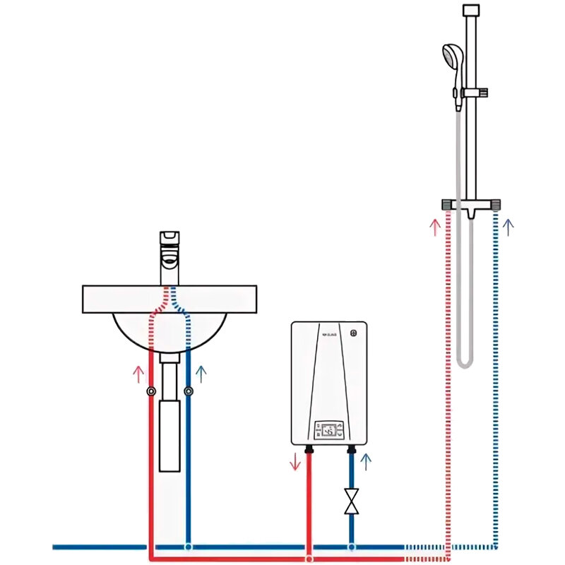 Проточный электрический водонагреватель CLAGE CEX 11/13U, белый - фотография № 12