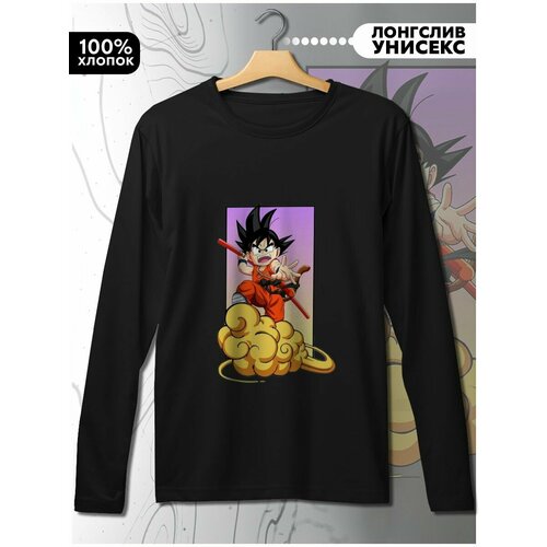 фото Лонгслив hypnotica, размер l, черный