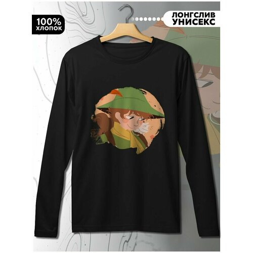 фото Лонгслив hypnotica, размер l, черный