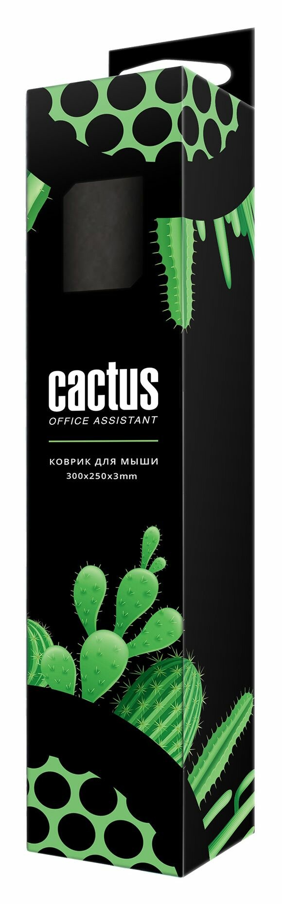 Коврик для мыши CACTUS , Medium, черный - фото №4