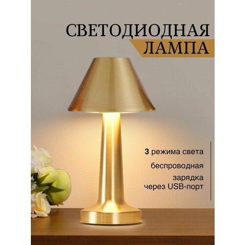Лампа настольная светодиодная беспроводная светильник usb
