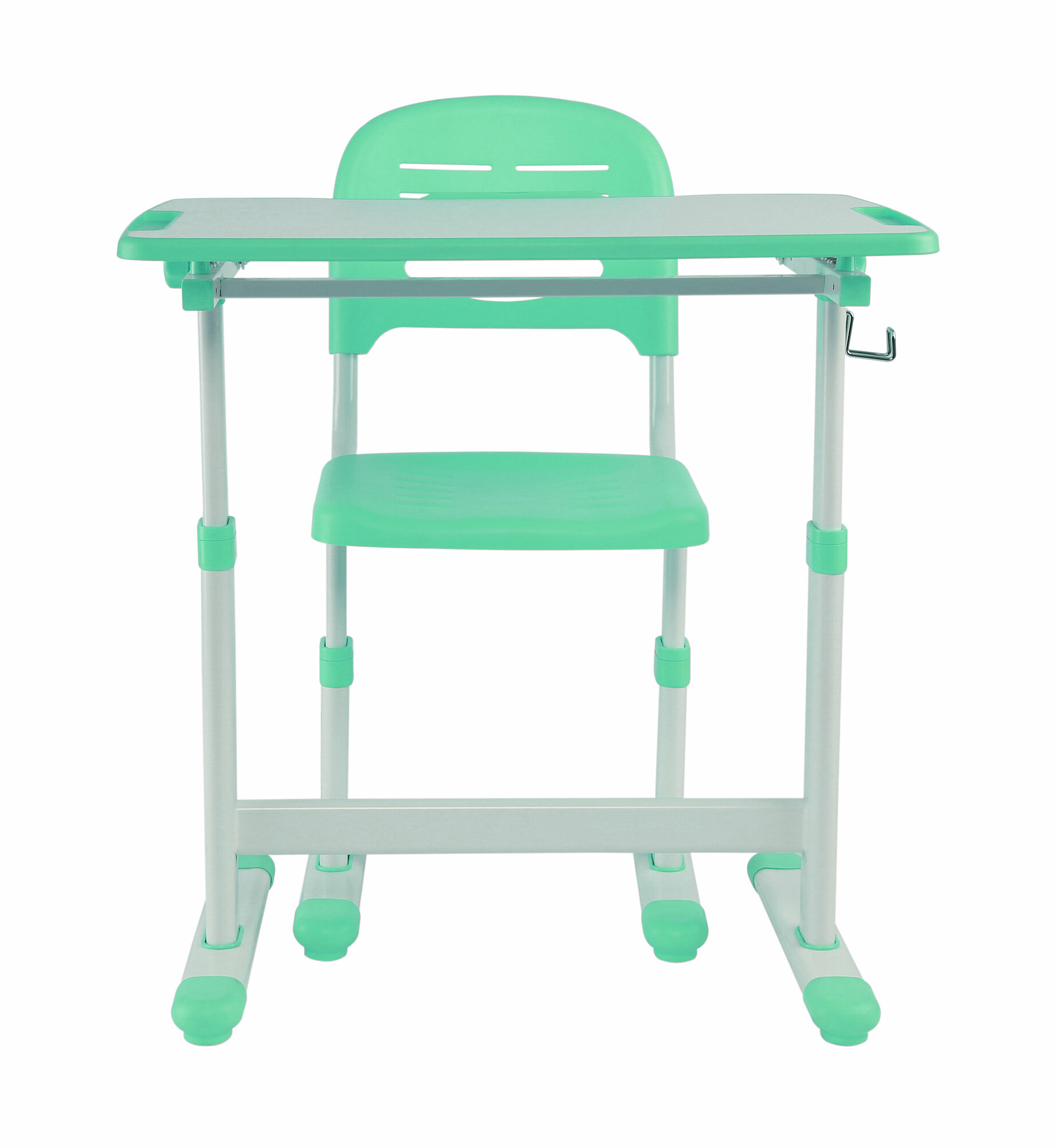 Парта FUNDESK растущая детская парта и стул Piccolino II 66.4x47.4 см зеленый Hoff - фото №16