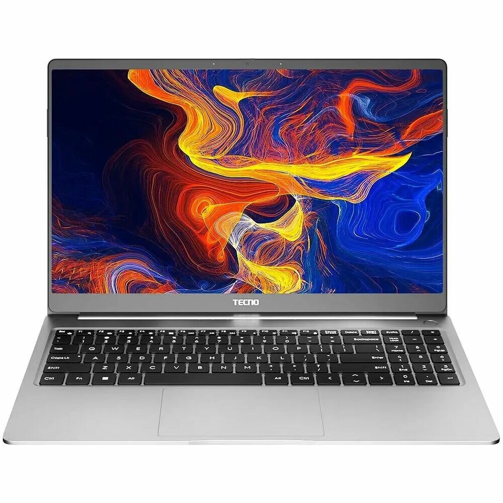 Ноутбук TECNO MegaBook T1 Core i5 12450H/16Gb/512Gb SSD/15.6" FullHD/DOS Silver