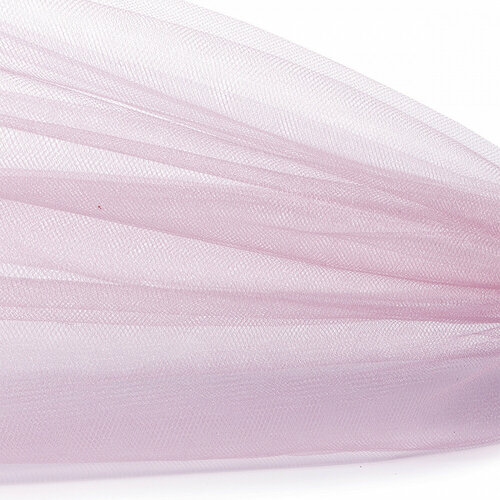 Фатин Кристалл средней жесткости блестящий арт. K. TRM шир.300см, 100% полиэстер цв. 11 К уп.5м - розовый