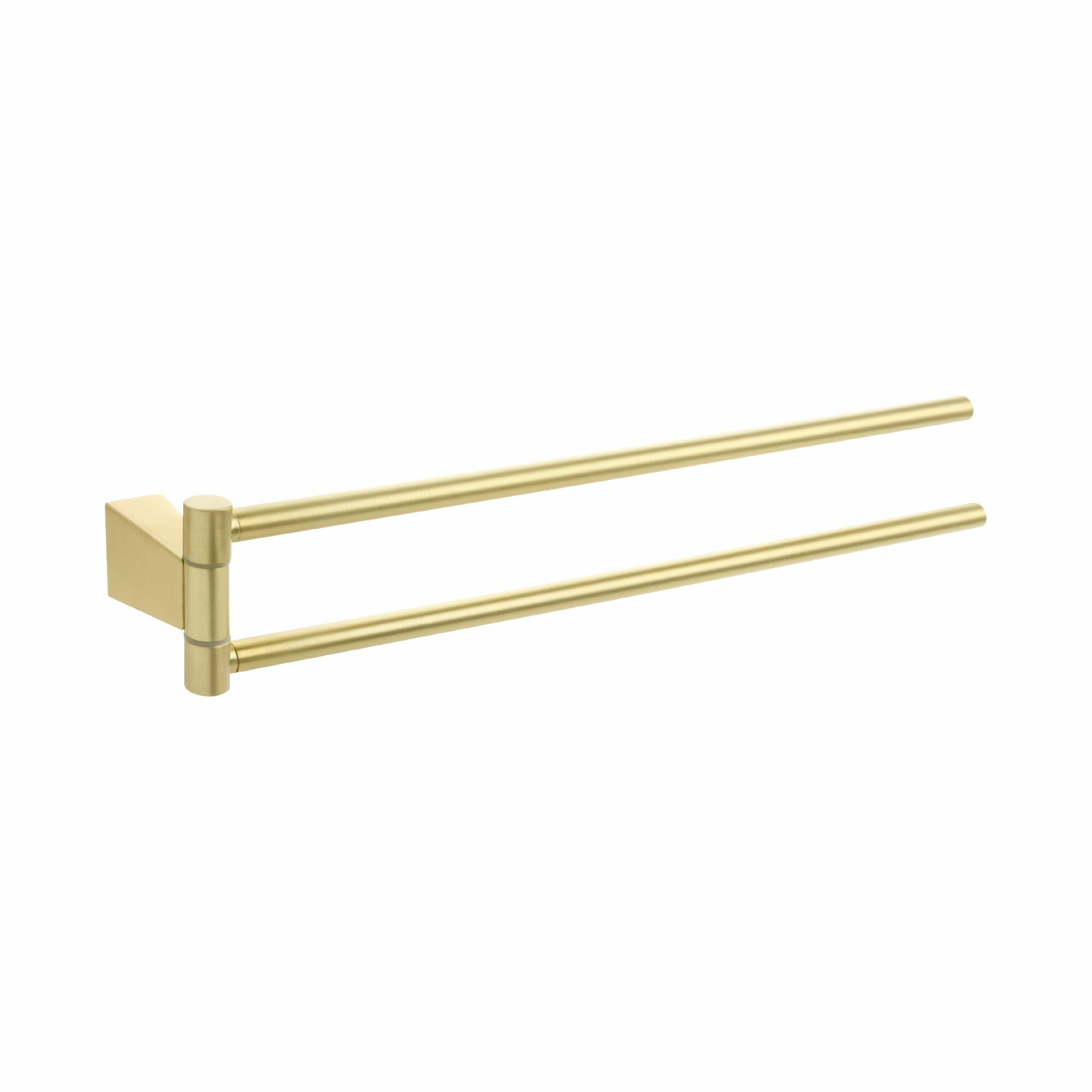 Полотенцедержатель для ванной Fixsen Trend Gold FX-99002A поворотный двойной золотой