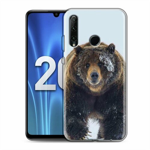 Дизайнерский силиконовый чехол для Huawei Honor 20 Lite Медведь