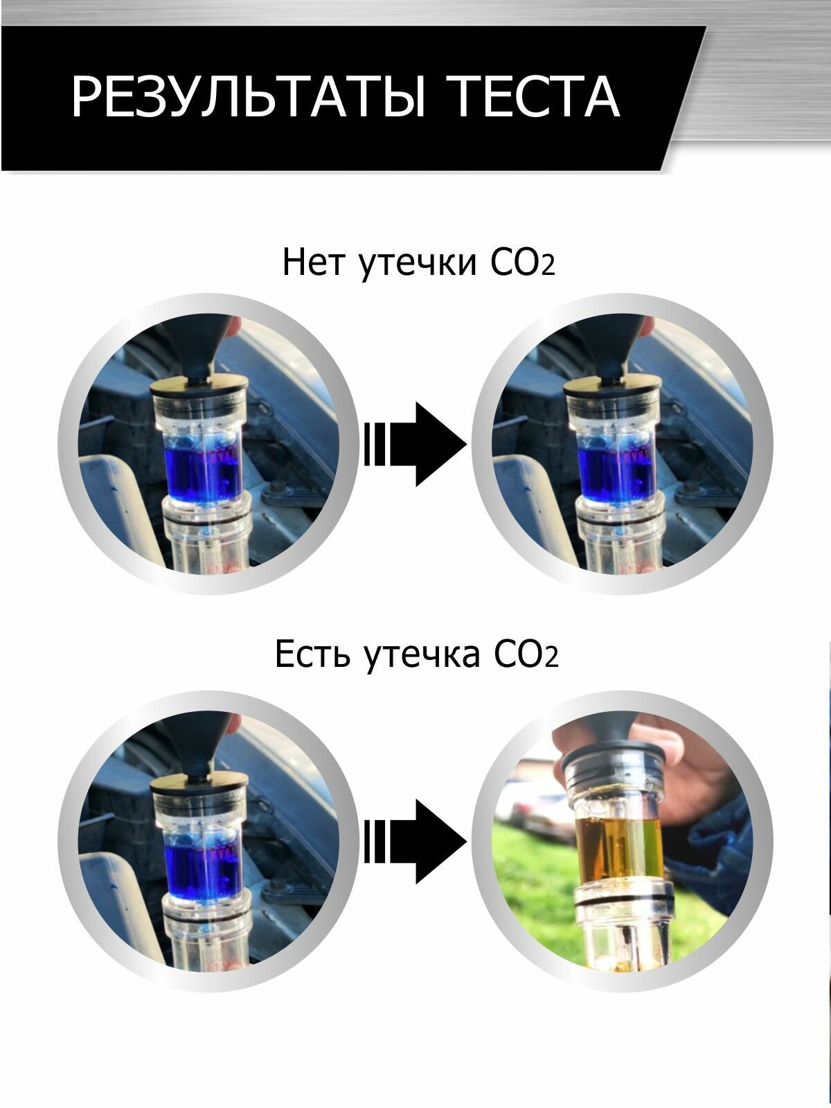 Жидкость индикаторная для теста утечек CO2 03л Car-Tool CT-1175L