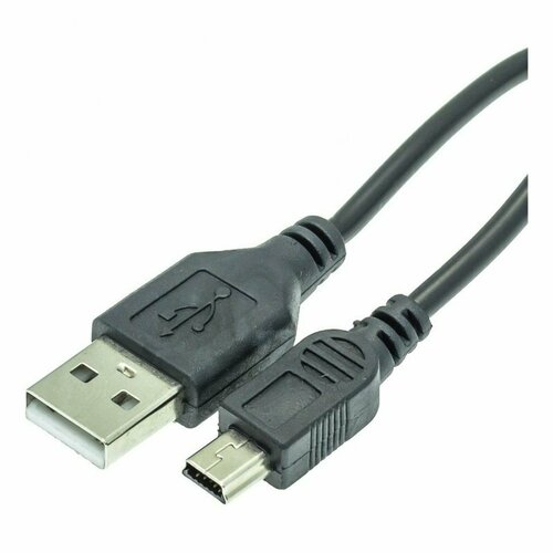 Дата-кабель USB-MiniUSB, 0.8 м, черный кабель telecom usb miniusb tc6911bk 1 8 м черный