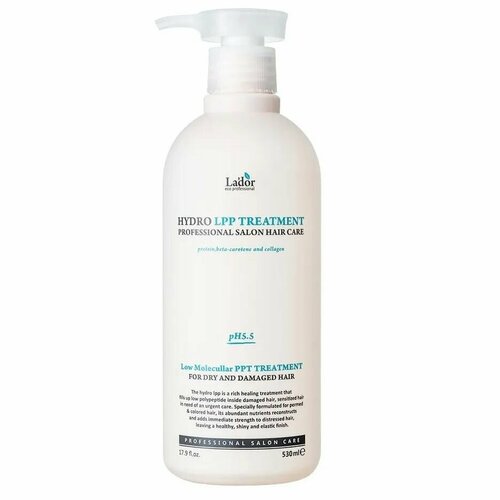 Маска для сухих и поврежденных волос Eco Hydro LPP Treatment 530 ml la dor маска для сухих и поврежденных волос hydro lpp treatment 150 мл туба