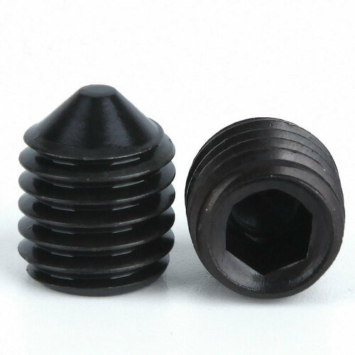 Винт установочный 8х10 DIN 914 заостренный (2 шт)